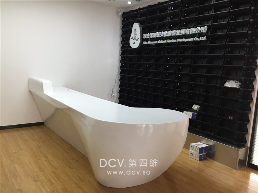 西安-沐泽源文化旅游GRG前台由西安DCV第四维创意工厂定制加工
