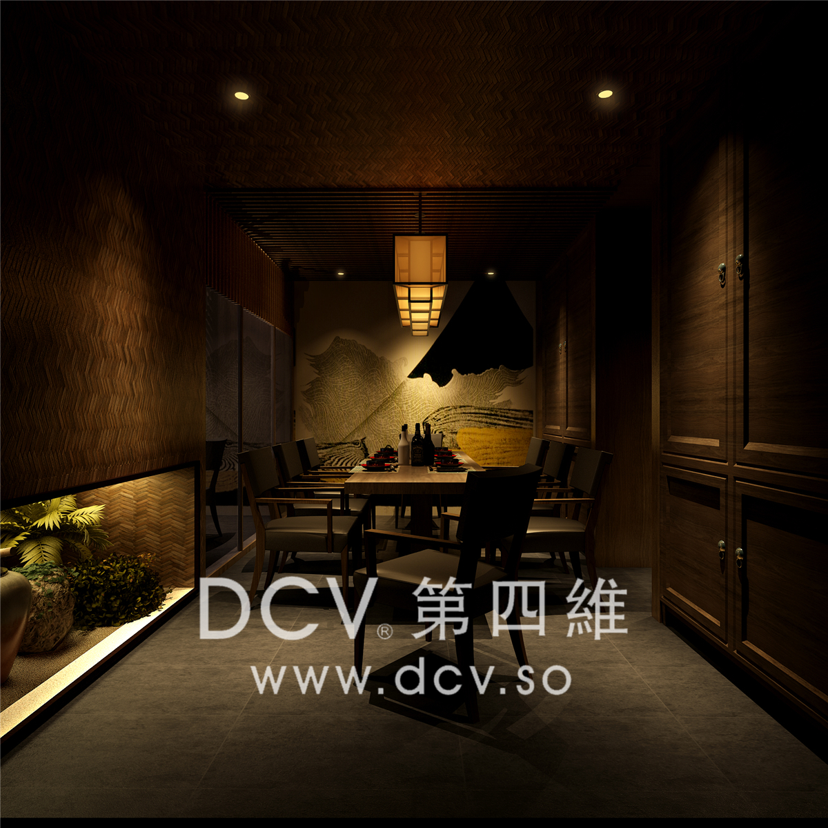 西安-惠舍.炉端烧日式料理（禾盛京广中心）怀旧雅风餐厅室内装修设计