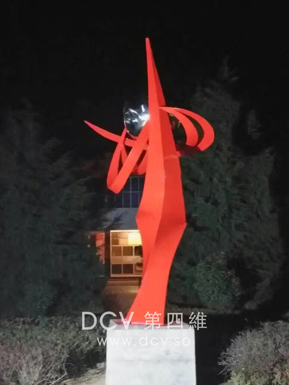 校园机关单位金属雕塑设计及制作，西安DCV第四维创意工厂出品