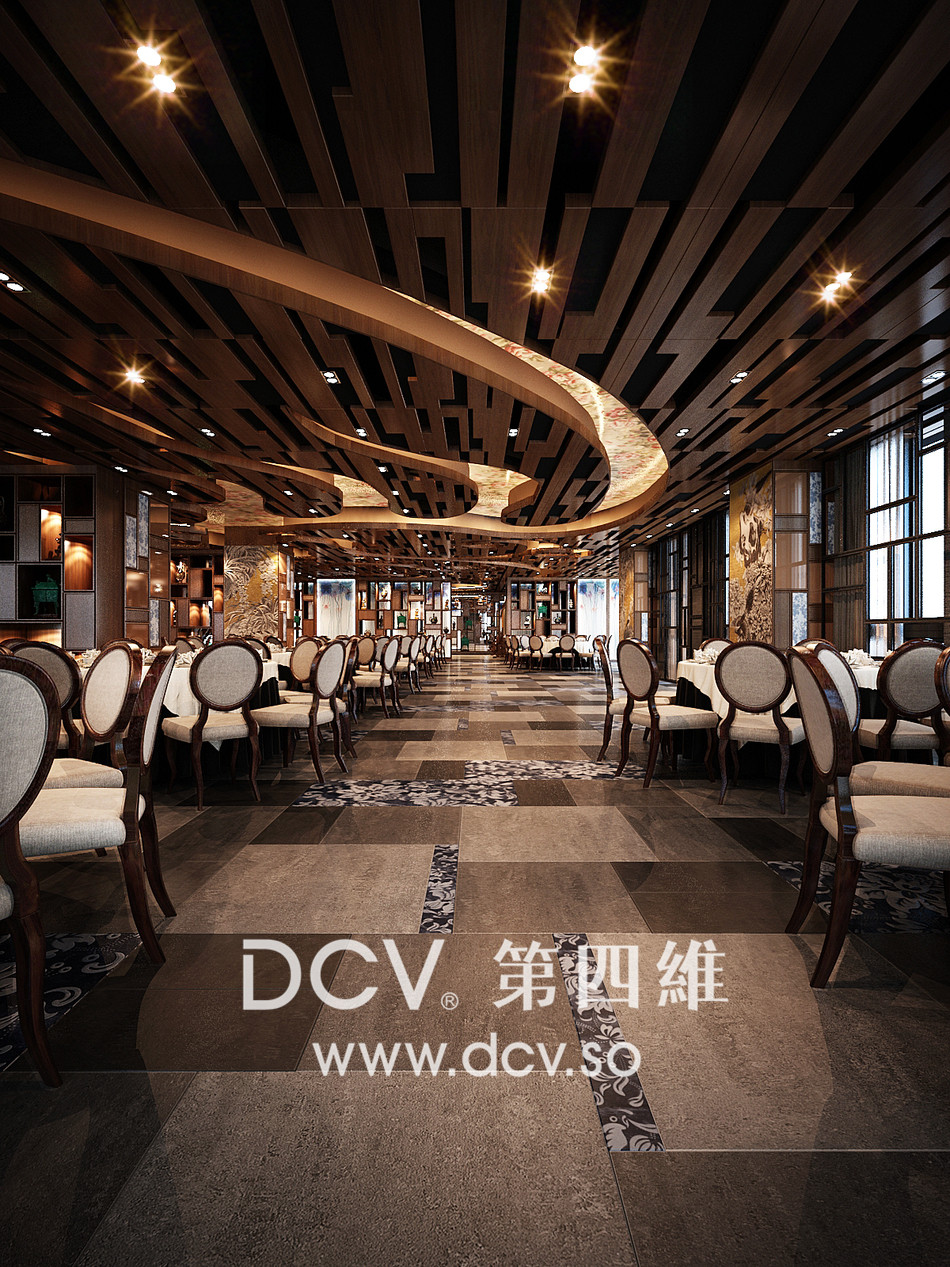 西安-太子轩青花主题餐厅设计